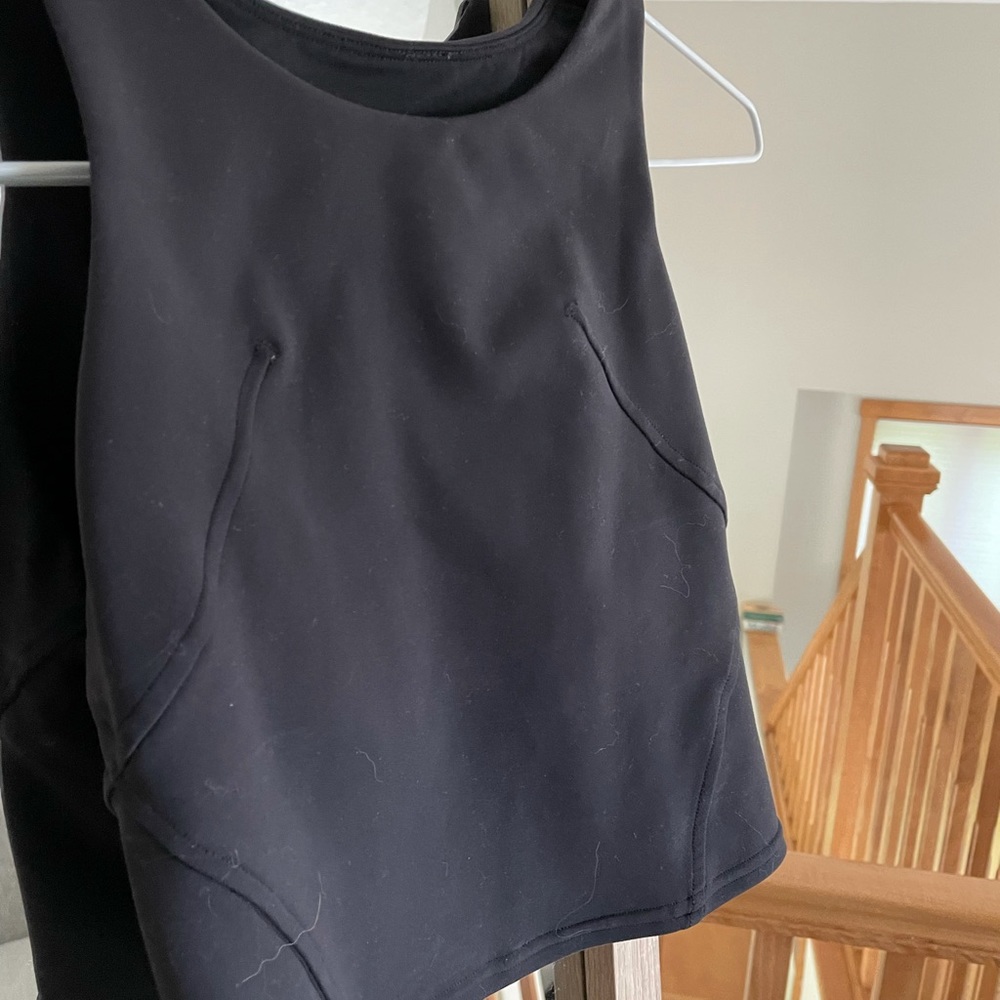 Lulu short tank with bra. short tank with bra insert.